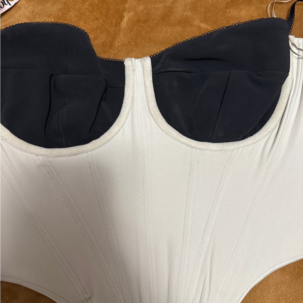 Luette Beige Corset L+ Plus Cup Top - Picture 5 of 8